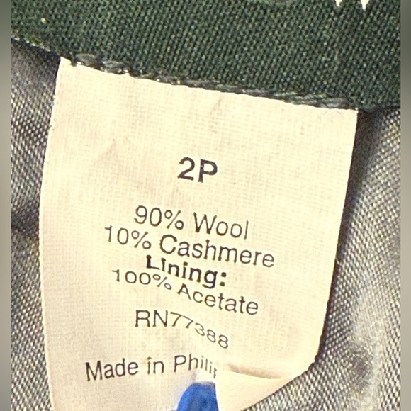 J. Crew Wool Cashmere Lined Mid-Length Black Coat Size 2 Petite Soft - Picture 7 of 10